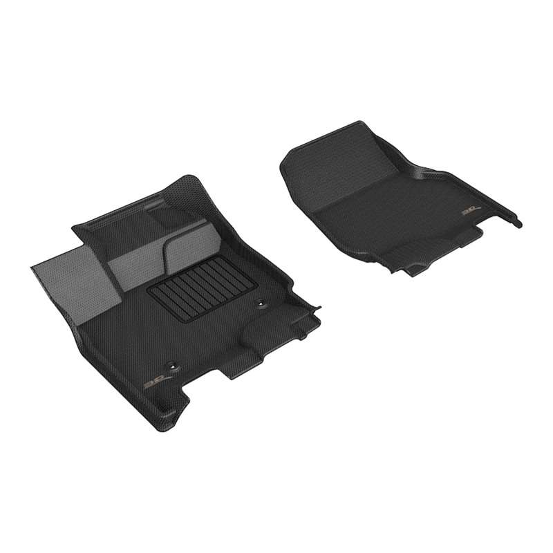 Ford F-150 Supercab/Supercrew Floor Mats - Front - 3D MAXpider - KAGU Series - Black - `15-`26